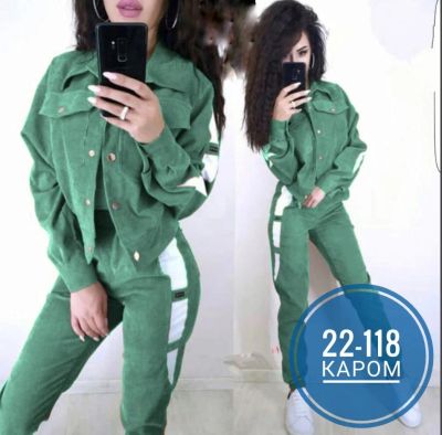 Лот: 18444615. Фото: 1. Вельетовый костюм. Женский костюм... Спортивные костюмы