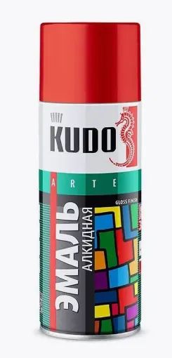 Лот: 22938273. Фото: 1. Эмаль Kudo KU-1005 аэрозольная... Краски, лаки, растворитель