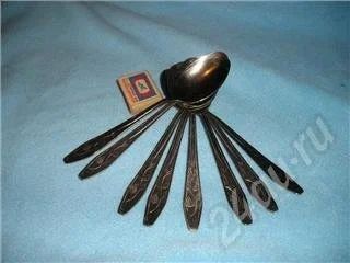 Лот: 217948. Фото: 1. 10 ст. ложек. Столовые приборы, ножи