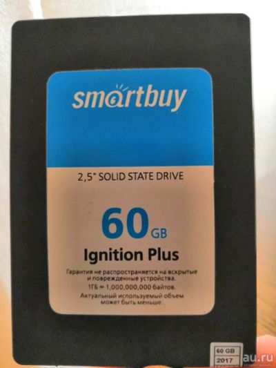 Лот: 13667572. Фото: 1. Накопитель SSD 60 GB Smartbuy... SSD-накопители