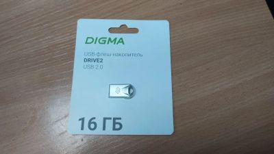 Лот: 24386318. Фото: 1. USB флешка 16GB Digma Drive2 новая... USB-флеш карты