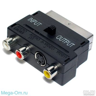 Лот: 15460242. Фото: 1. Переходник SCART скарт 3RCA (Гн... Шлейфы, кабели, переходники