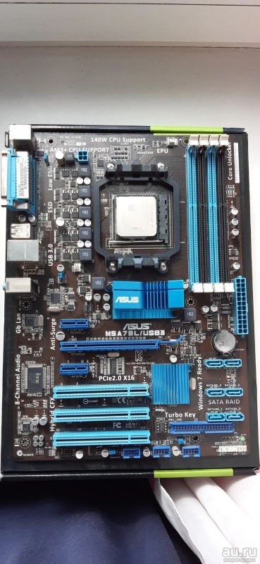 Лот: 16077571. Фото: 1. Asus M5A78L USB3 + Phenom II X4... Комплекты запчастей