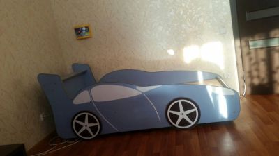 Лот: 8004935. Фото: 1. Кровать - спортивная машина. Детские кровати и кроватки