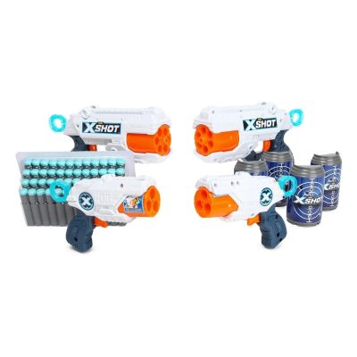 Лот: 16742892. Фото: 1. Набор бластеров 4шт NERF X-SHOT... Военная тема