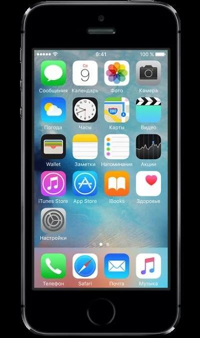 Лот: 10491412. Фото: 1. Apple iPhone 5S 16Gb Space Gray... Смартфоны