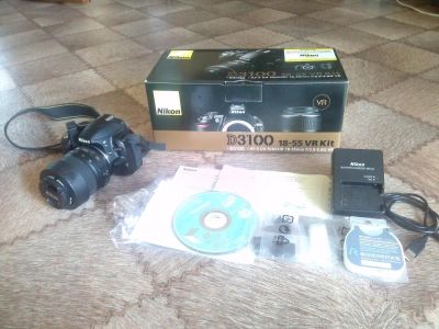 Лот: 5926236. Фото: 1. Nikon D3100 Kit AF-S DX 18-55mm... Цифровые зеркальные