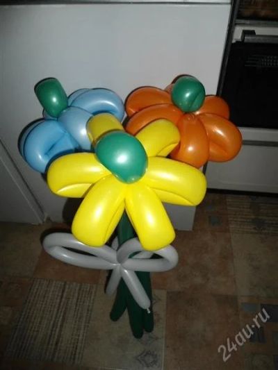 Лот: 1639968. Фото: 1. Букет цветов из воздушных шаров... Воздушные шары