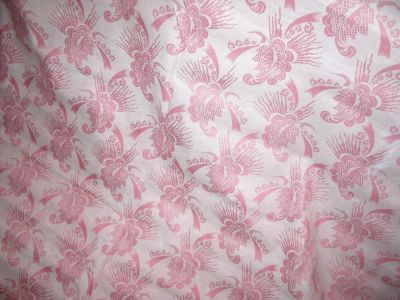 Лот: 11046591. Фото: 1. Ткань розовая с рисунком лён. Другое (домашний текстиль)