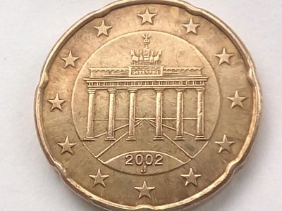 Лот: 19148952. Фото: 1. Монета Германия 20 евроцентов... Германия и Австрия