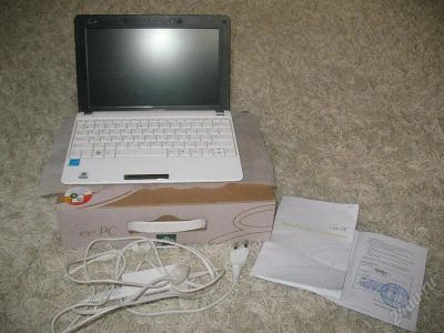 Лот: 2029542. Фото: 1. Нетбук ASUS EEE PC 1001PX белый... Ноутбуки
