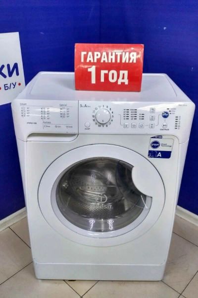 Лот: 16990359. Фото: 1. Стиральная машина indesit pwsc-5105... Стиральные машины