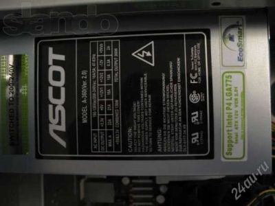 Лот: 2033255. Фото: 1. Ascot A-360 360W ATX (Ver. 2.0... Корпуса, блоки питания