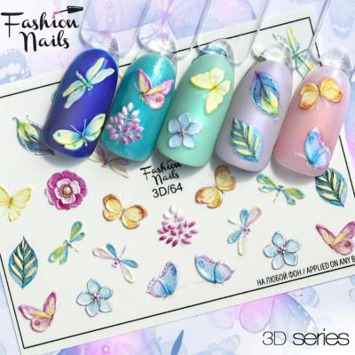 Лот: 12016977. Фото: 1. слайдер дизайн fashion nails 3D... Украшения, дизайн ногтей