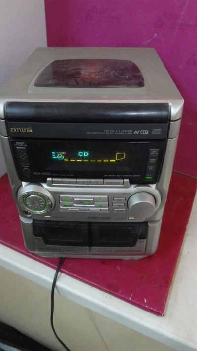 Лот: 9792393. Фото: 1. Музыкальный центр Aiwa S555 без... Музыкальные центры, магнитолы