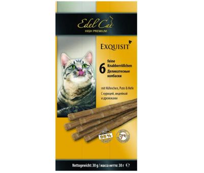 Лот: 14086640. Фото: 1. Колбаски Edel Cat (Эдель Кэт... Корма