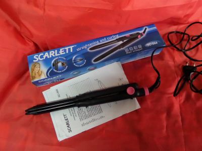 Лот: 3707548. Фото: 1. Щипцы для волос Scarlett SC-066... Укладка и стрижка волос, бритьё, эпиляция