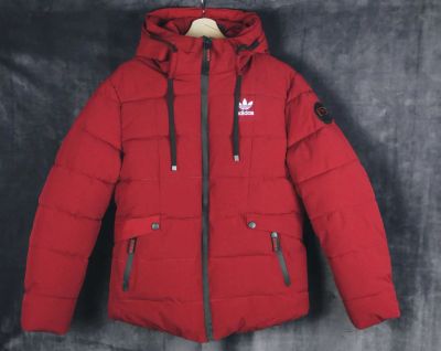Лот: 14952997. Фото: 1. Пуховик Adidas red. Верхняя одежда