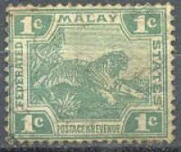 Лот: 7511684. Фото: 1. марка 1с federation malay states. Марки