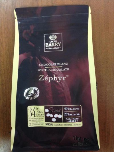Лот: 10653293. Фото: 1. Белый шоколад Cacao Barry Zephyr... Шоколад, конфеты