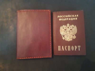 Лот: 17499418. Фото: 1. Обложка на паспорт из кожи. Л2. Обложки для документов