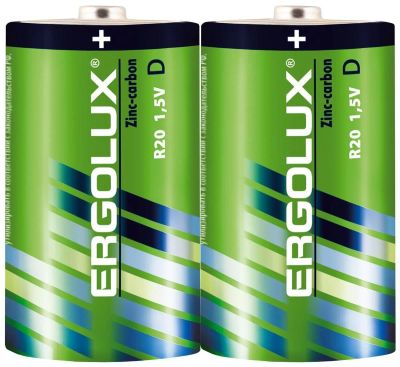 Лот: 22150132. Фото: 1. Элем.пит.ERGOLUX R20 SR2 PROMO... Батарейки, аккумуляторы, элементы питания