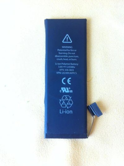 Лот: 8077495. Фото: 1. Аккумулятор iPhone 5 Б\У оригинал... Аккумуляторы