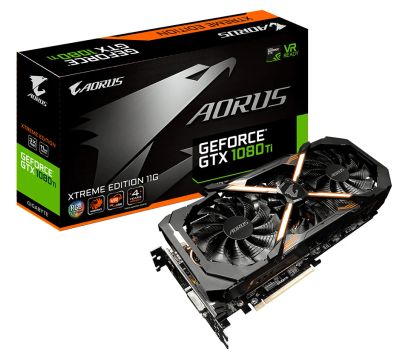 Лот: 11496436. Фото: 1. Gigabyte AORUS GeForce GTX 1080... Видеокарты