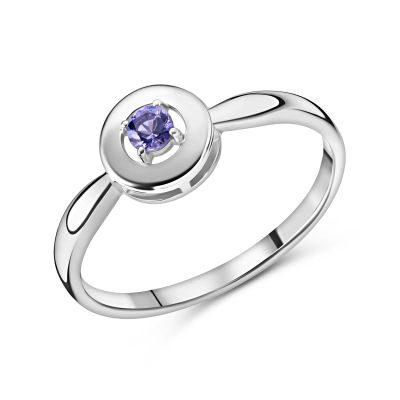 Лот: 23804743. Фото: 1. Серебряное кольцо с танзанитом. Кольца, перстни