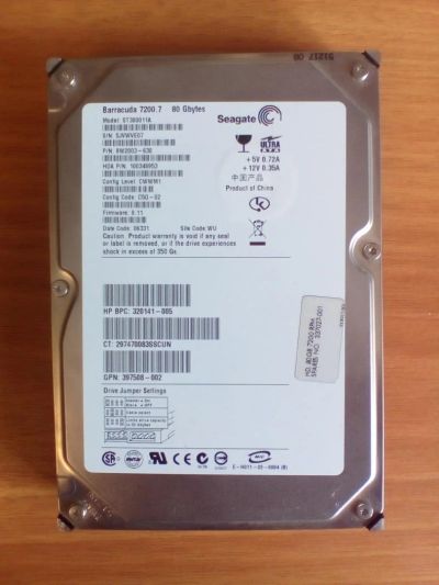 Лот: 7835202. Фото: 1. жесткий диск (IDE)80Гб Barracuda... Жёсткие диски