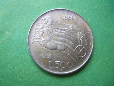 Лот: 10534595. Фото: 1. 500 лир 1961 г. Италия "100 лет... Европа