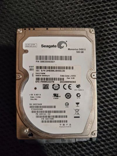 Лот: 25373032. Фото: 1. Жесткий диск Seagate 2.5 500gb... Жёсткие диски (HDD)