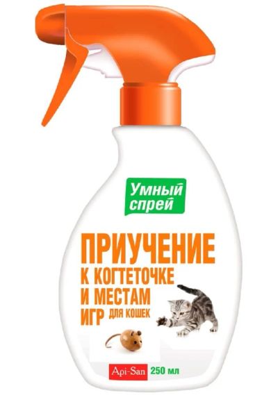 Лот: 8200324. Фото: 1. Умный спрей Api-San для кошек... Косметика для животных