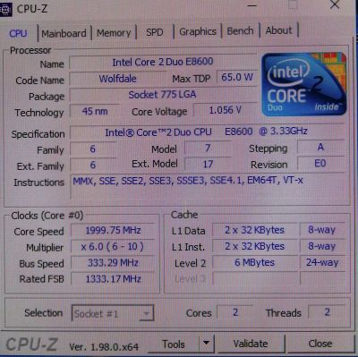 Лот: 18457102. Фото: 1. Intel Core 2 Duo E8600. Процессоры