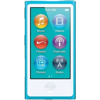 Лот: 9861739. Фото: 1. Apple ipod nano 7 blue 16gb. Плееры