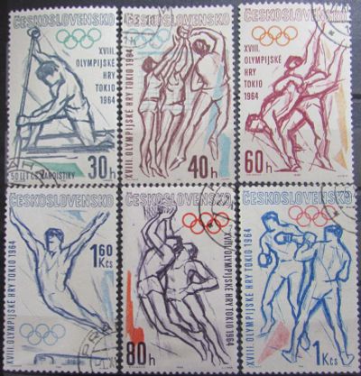 Лот: 11400302. Фото: 1. Чехословакия 1964 Летние Олимпийские... Марки