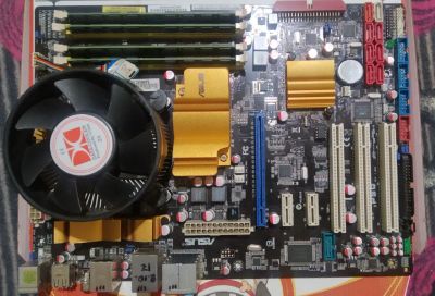 Лот: 23301161. Фото: 1. Материнская плата P5Q green LGA775... Материнские платы