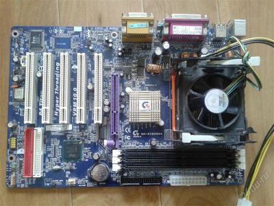 Лот: 2510936. Фото: 1. материнская плата GA-8IE2004 socket... Материнские платы