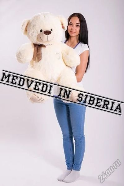 Лот: 5573839. Фото: 1. Большой плюшевый мишка, медведь... Мягкие