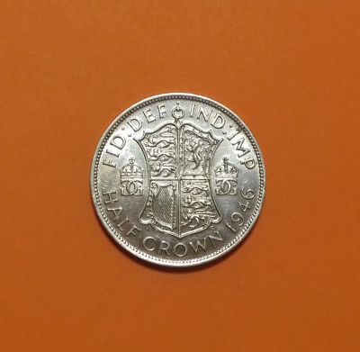 Лот: 19205168. Фото: 1. 1/2 кроны (полкроны) 1946 года... Великобритания и острова