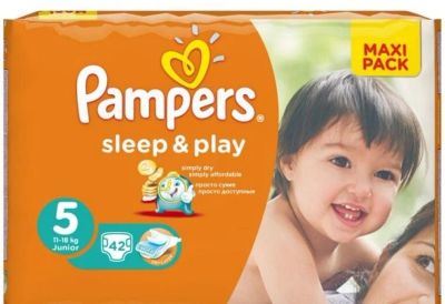 Лот: 7747406. Фото: 1. Подгузники Pampers Sleep&Play... Детская гигиена