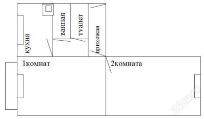 Лот: 2285456. Фото: 1. сдам 2х комнатную квартиру ул... Квартиры, студии