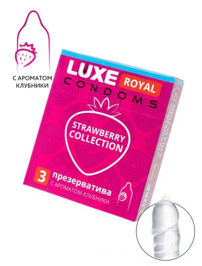 Лот: 24247511. Фото: 1. Презервативы Luxe Royal Strawberry... Презервативы