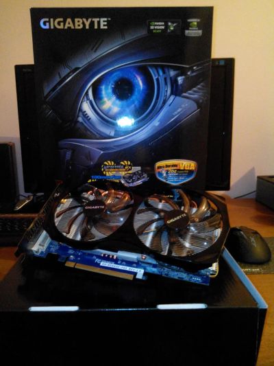 Лот: 4029173. Фото: 1. Видеокарта Gigabyte GTX 560 в... Видеокарты