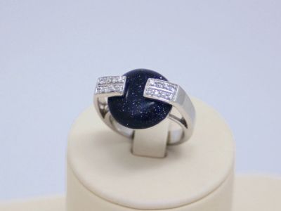 Лот: 14751359. Фото: 1. СЕРЕБРЯНОЕ КОЛЬЦО С ЦИРКОНОМ И... Кольца, перстни
