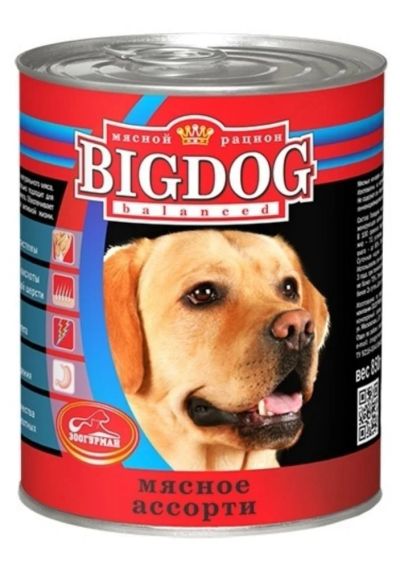 Лот: 5291084. Фото: 1. Корм Зоогурман Big Dog для собак... Корма