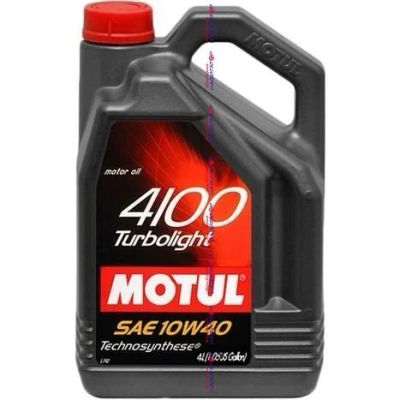 Лот: 14229653. Фото: 1. Motul 4100 Turbolight 10W40 Масло... Масла, жидкости