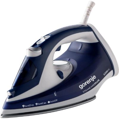 Лот: 24466852. Фото: 1. Утюг Gorenje SIH2200DGT Blue. Утюги, парогенераторы, отпариватели