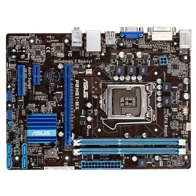 Лот: 8587638. Фото: 1. Материнка ASUS P8H61-MX + процессор... Материнские платы