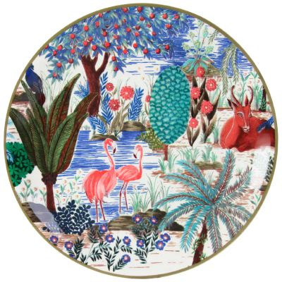 Лот: 24940734. Фото: 1. Тарелка для канапе Gien Le Jardin... Тарелки, блюда, салатники
